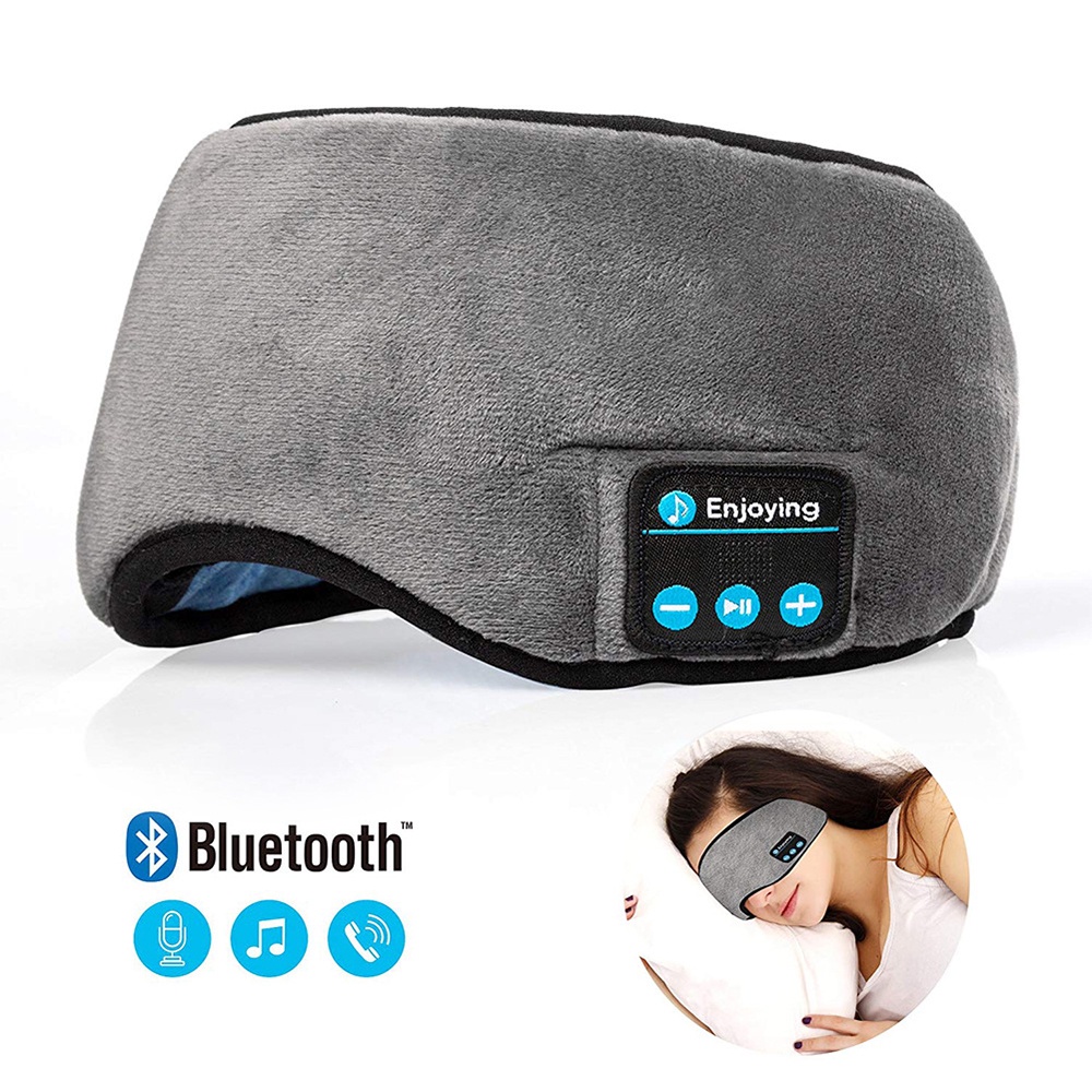 Mặt Nạ Che Mắt Ngủ Mềm Co Giãn Thoải Mái Bluetooth Không Dây
