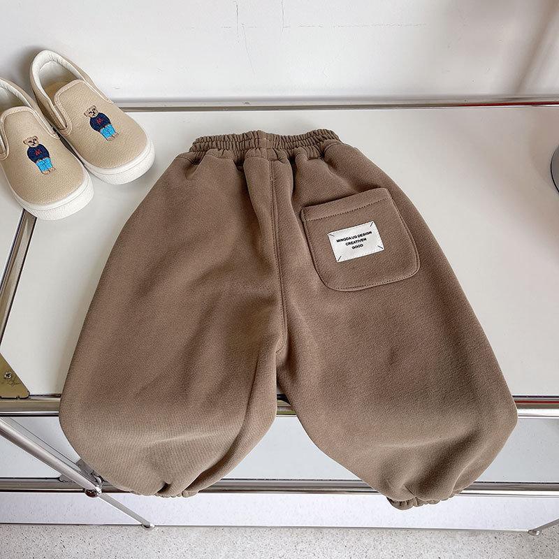 Quần Dài Hai Lớp Dày Dặn Dáng Rộng Thời Trang Thu Đông Cho Bé Trai Và Gái