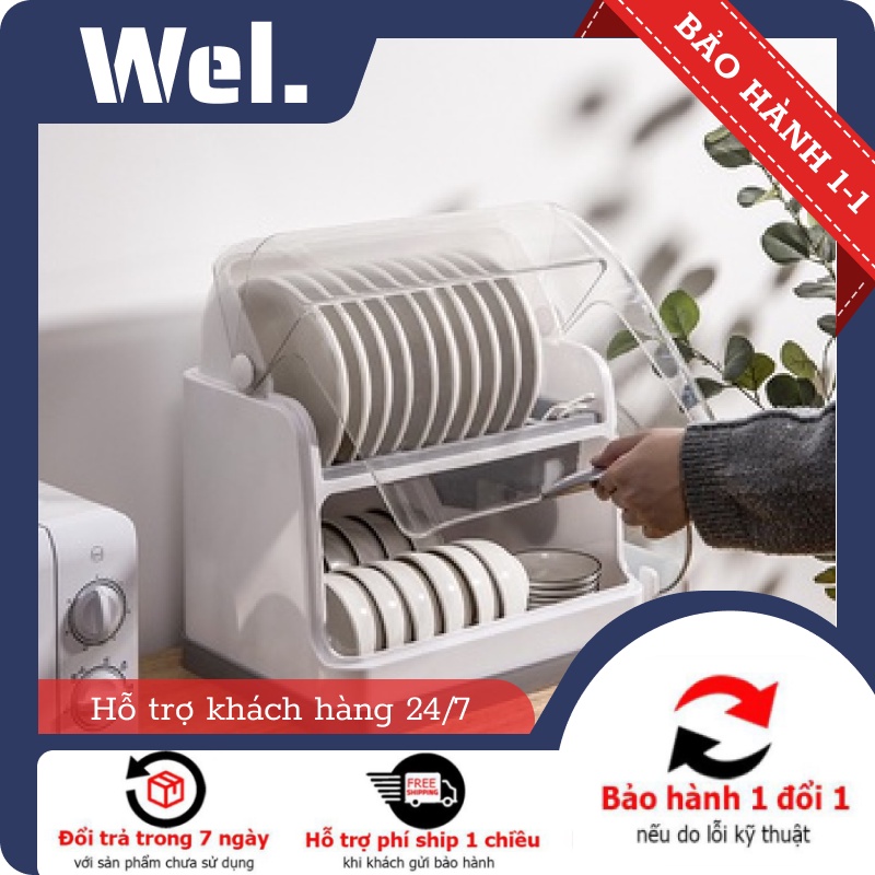 Giá úp bát đũa có nắp bằng nhựa cao cấp, bảo vệ sức khoẻ cả gia đình - WEL Gia Dụng