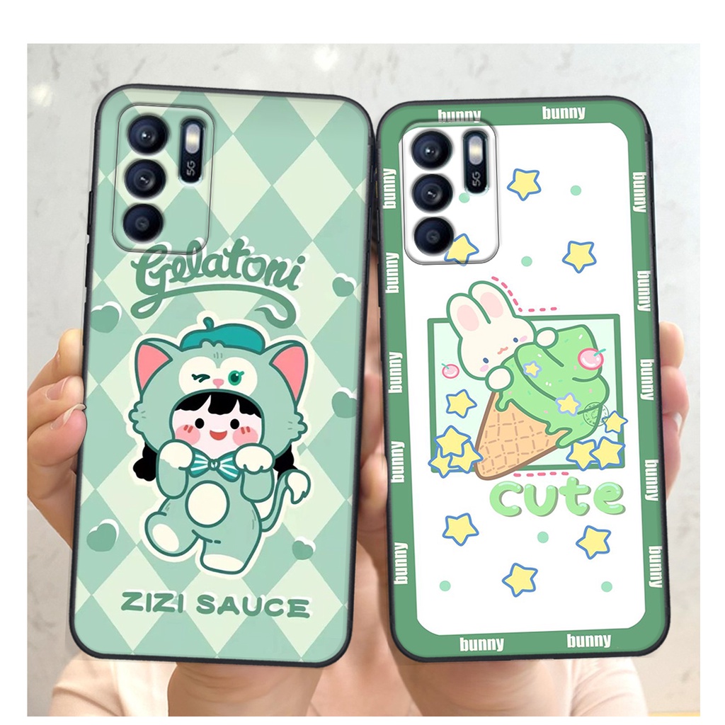 Ốp lưng Oppo RENO 6Z 5G in hình tom&amp;jerry , con vịt , vũ trụ SIÊU CUTE