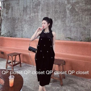 Váy nhung đá QP
