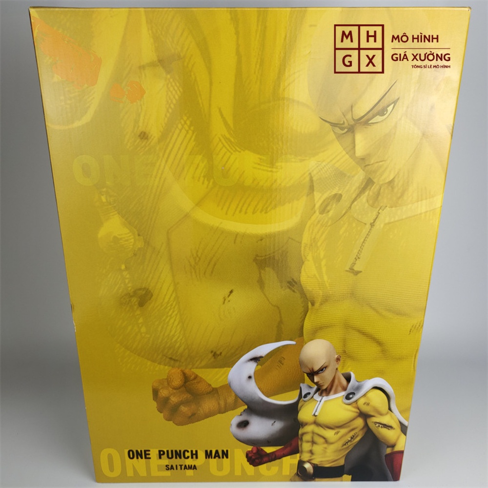 Mô Hình One Punch Man Saitama dáng đứng siêu ngầu Có Led cao 45cm - Figure OnePunchMan - figure Mô Hình Giá Xưởng