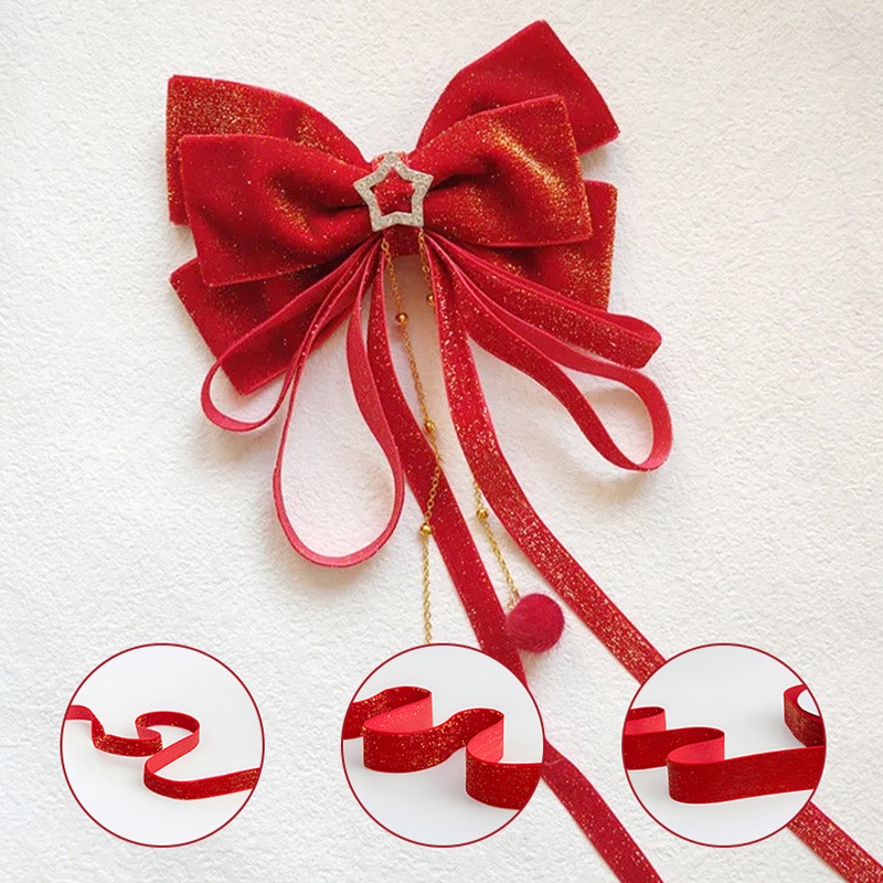 Cuộn Dây Ruy Băng Lụa Đỏ Dùng Gói Quà Thủ Công DIY