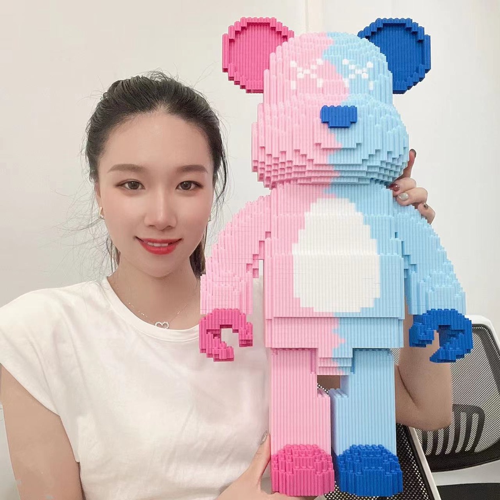 Bộ Xếp Hình lắp ráp 3d Gấu Bearbrick Big Size Siêu Hot
