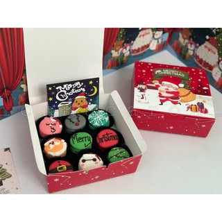 Hộp 9 bánh macaron noel ( ghi chữ theo yêu cầu )