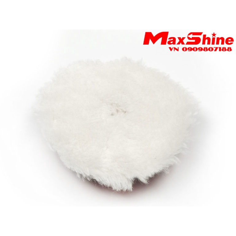 Phớt lông cừu xoắn 3 inch phá xước Wool Cutting Pad 2064075B Maxshine