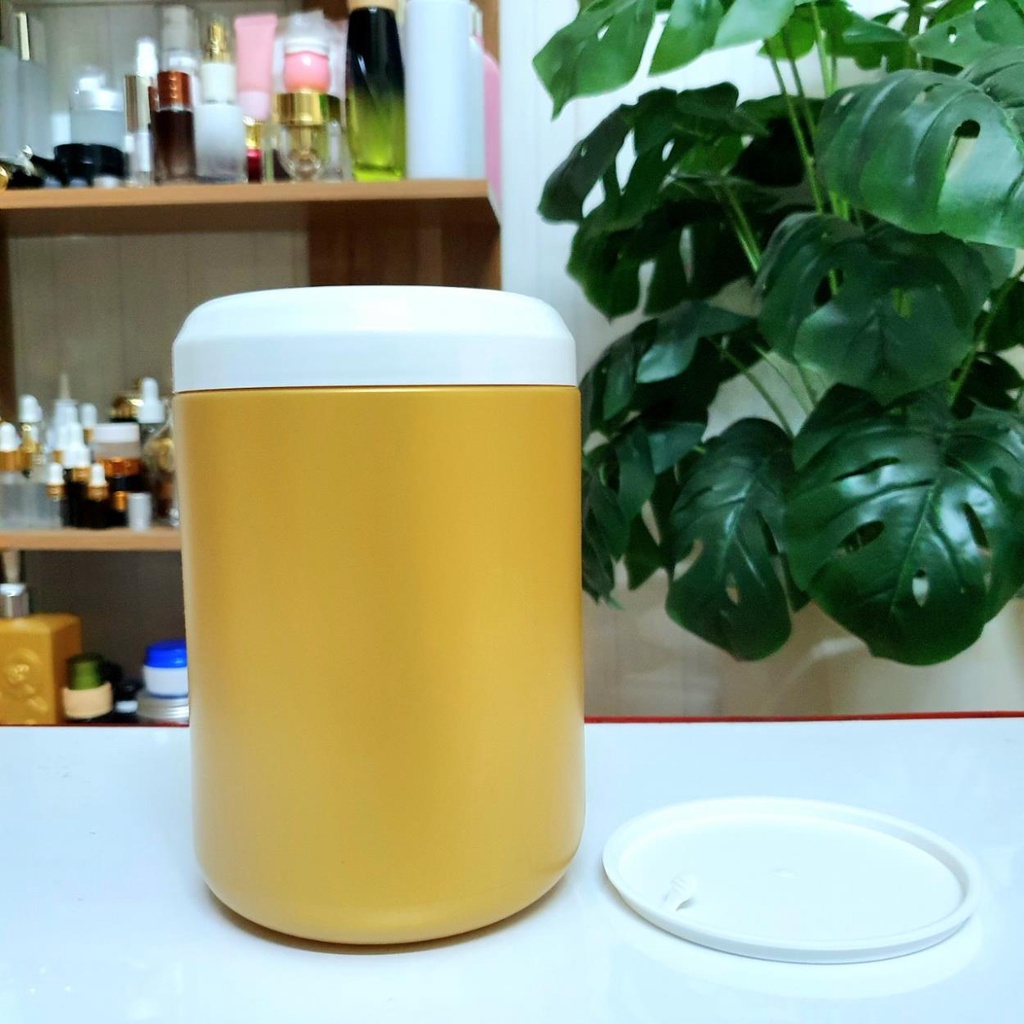 Hũ đựng kem 500g, 1kg hủ đựng mỹ phẩm, KIỂU KHÔNG VÒI, có nắp lót (nhiều màu)