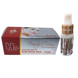 Combo xoá mụn, thâm giúp trắng da H+ (Kem Mụn 12g + Chấm Mụn 10ml)