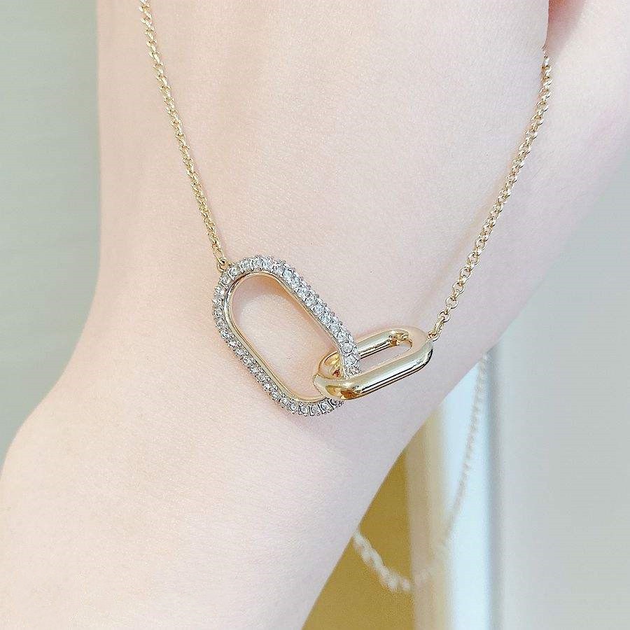 Dây Chuyền Chuỗi Pha Lê Xương Quai Xanh Có Khóa Cài Thời Trang Làm Quà Giáng Sinh Cho Nữ