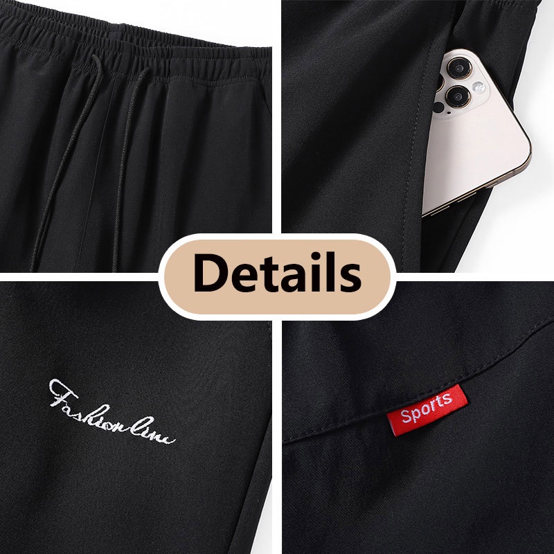 Quần Dài Thể Thao Dáng Rộng Mau Khô Thời Trang Cho Nam