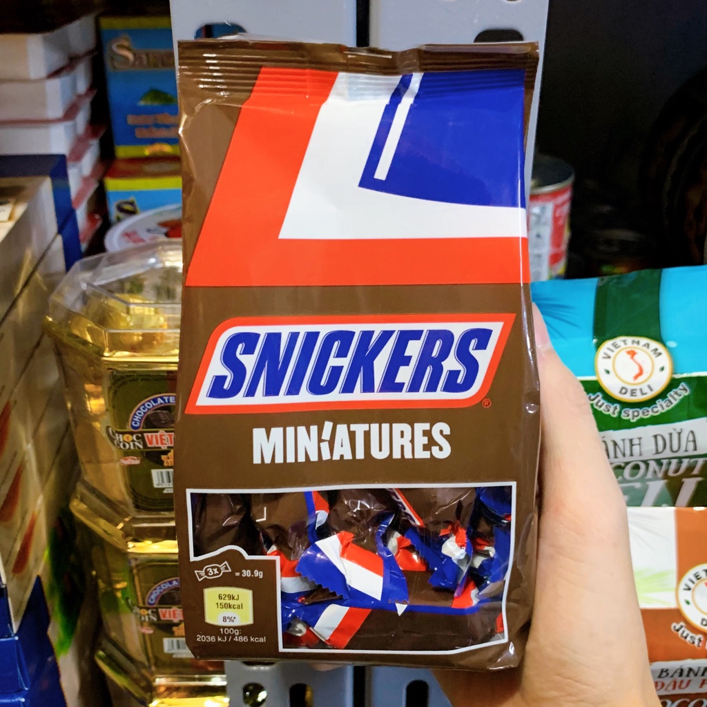 Kẹo Socola Snickers Nhân Đậu Phộng Gói 150g