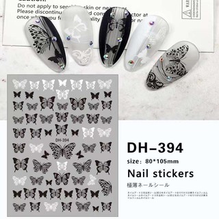 Sticker Bướm Đen Huyền Bí