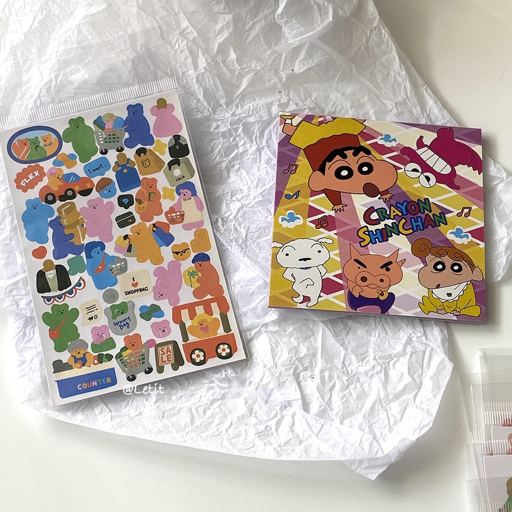 Miếng Dán Họa Tiết Động Vật Hoạt Hình Phong Cách Hàn Quốc Độc Đáo DIY