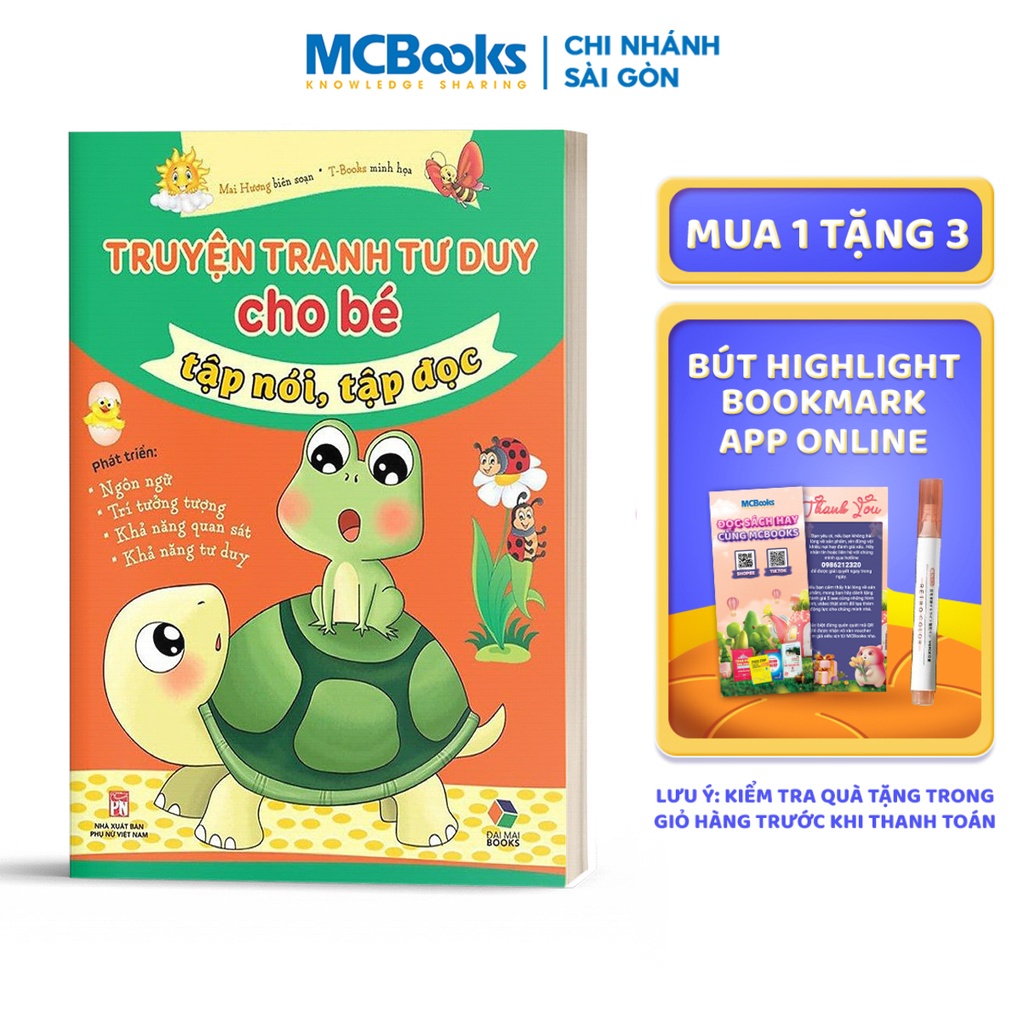 Sách - Truyện tranh tư duy cho bé tập nói, tập đọc ( Phát triển ngôn ngữ ,trí tưởng tượng, khả năng quan sát)