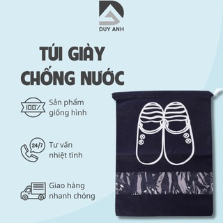 Túi Đựng Giày Chống Nước - Túi Đựng Giày Hoạ Tiết Chống Bẩn Đi Du Lịch Có Dây Rút Tiện Lợi