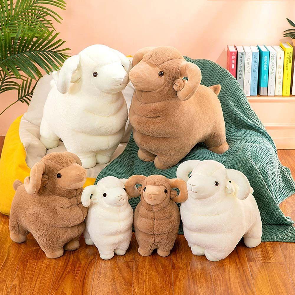 ANEMONE Đồ chơi nhồi bông Hình Lạc Đà Alpaca Hoạt Hình Dễ Thương