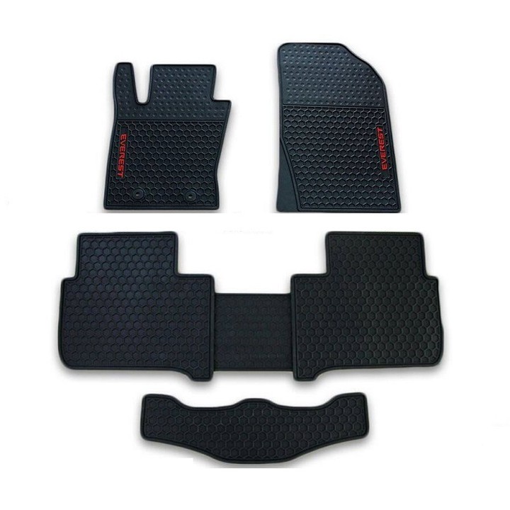 Lót Sàn Cao Su Xe Ford Everest 2019 2020 2021 2022 2023 -3 hàng ghế