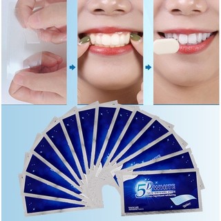 Miếng Dán Làm Trắng Răng 5D  WHITE Tiện Lợi