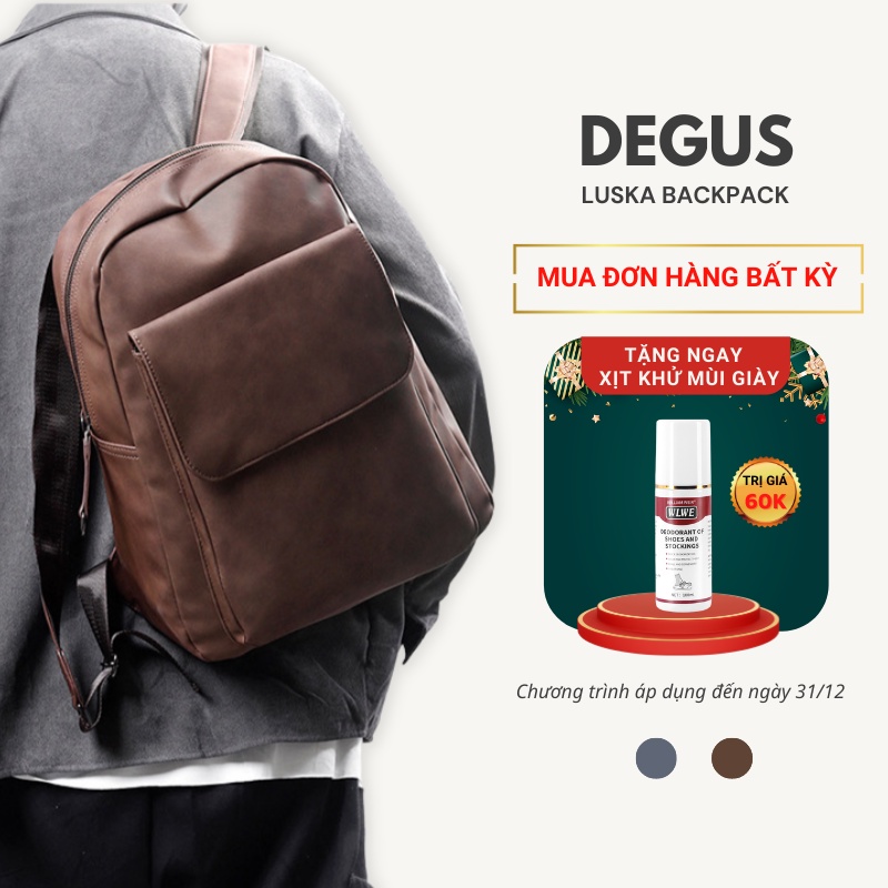 Balo da đi học đi làm thời trang, balo nam nữ unisex thương hiệu Degus DB02