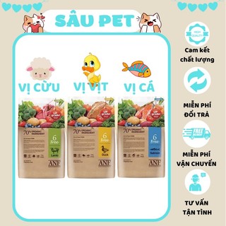 Thức ăn hạt hữu cơ cho chó anf 6free 2kg date mới