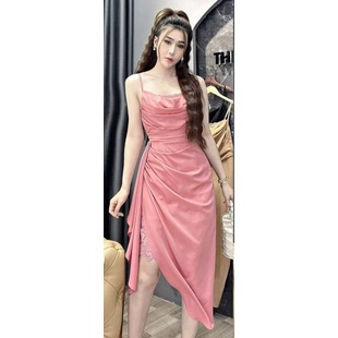 Đầm 2 dây phối ren