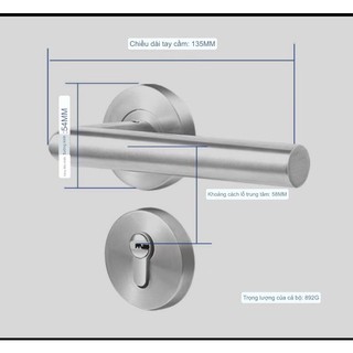 Khoá phân thể tay gạt inox 304 cao cấp