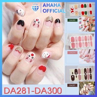Nail wraps set dán móng tay 14 miếng nhiều mẫu da281-300