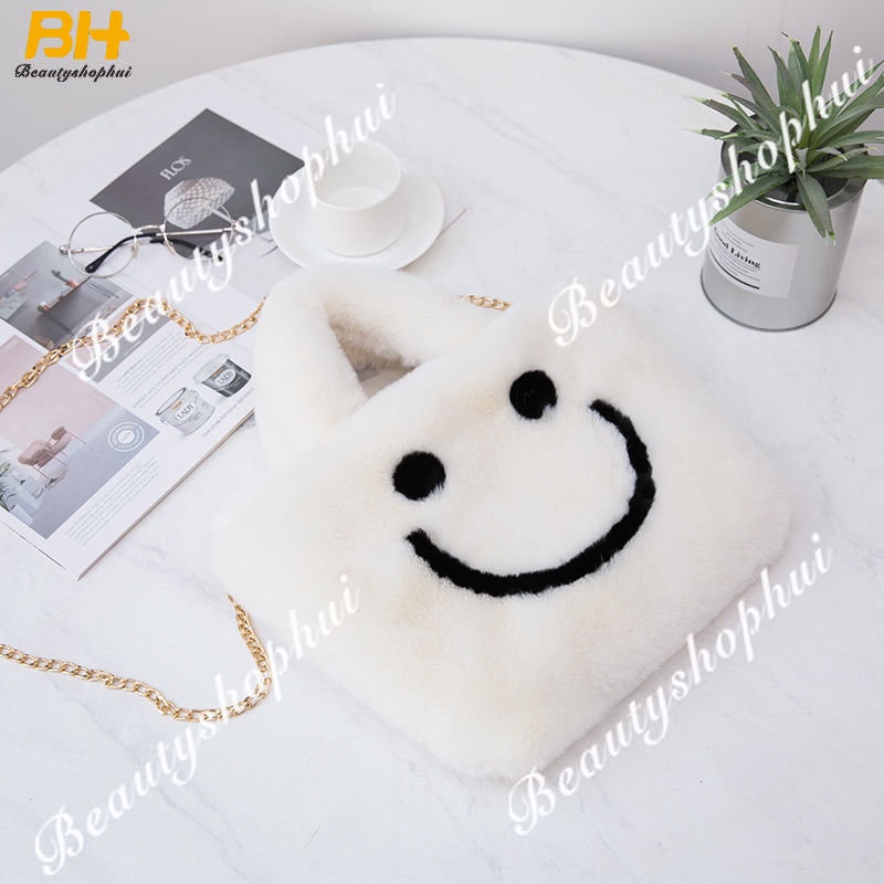 Túi Xách Giả Lông Thỏ Cỡ Lớn Thời Trang Cho Nữ