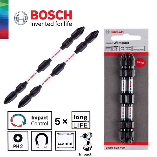 Mũi vặn vít 2 đầu Bosch Expert 65mm - 2608522408