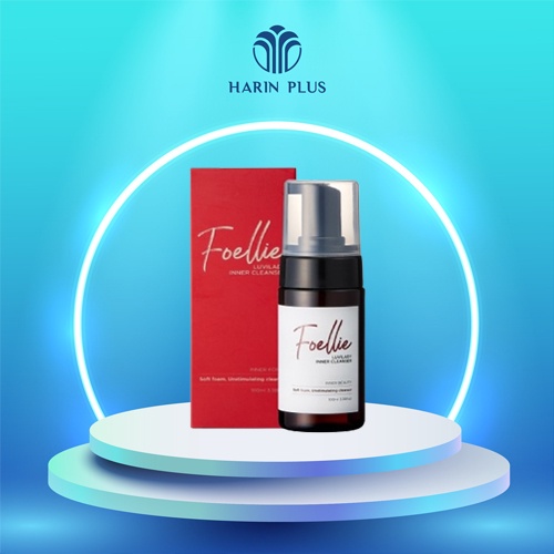 Dung dịch vệ sinh phụ nữ Foellie Luvilady Inner Cleanser 100ml làm sạch vùng kín dạng bọt khử mùi Harin Official Store