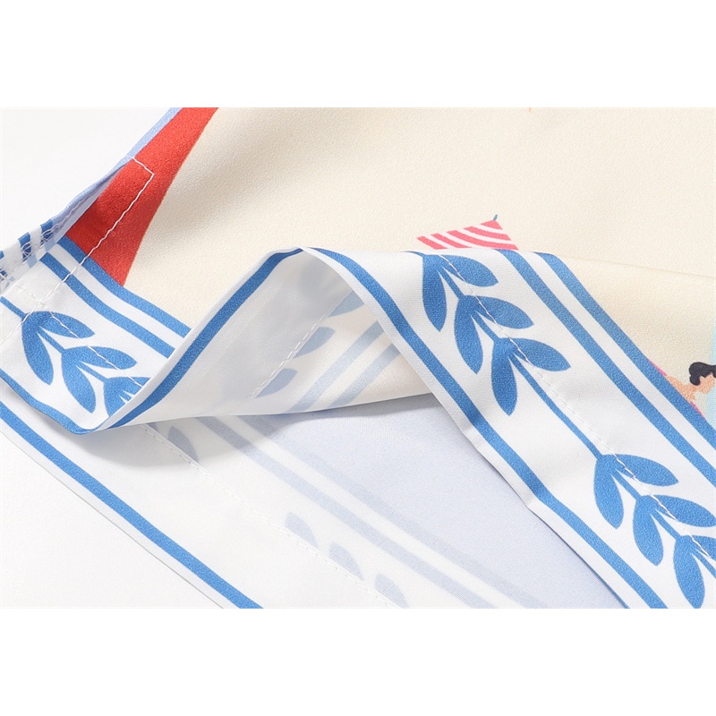 Zara Áo Sơ Mi Ngắn Tay Dáng Rộng In Họa Tiết graffiti Sáng Tạo Thoải Mái