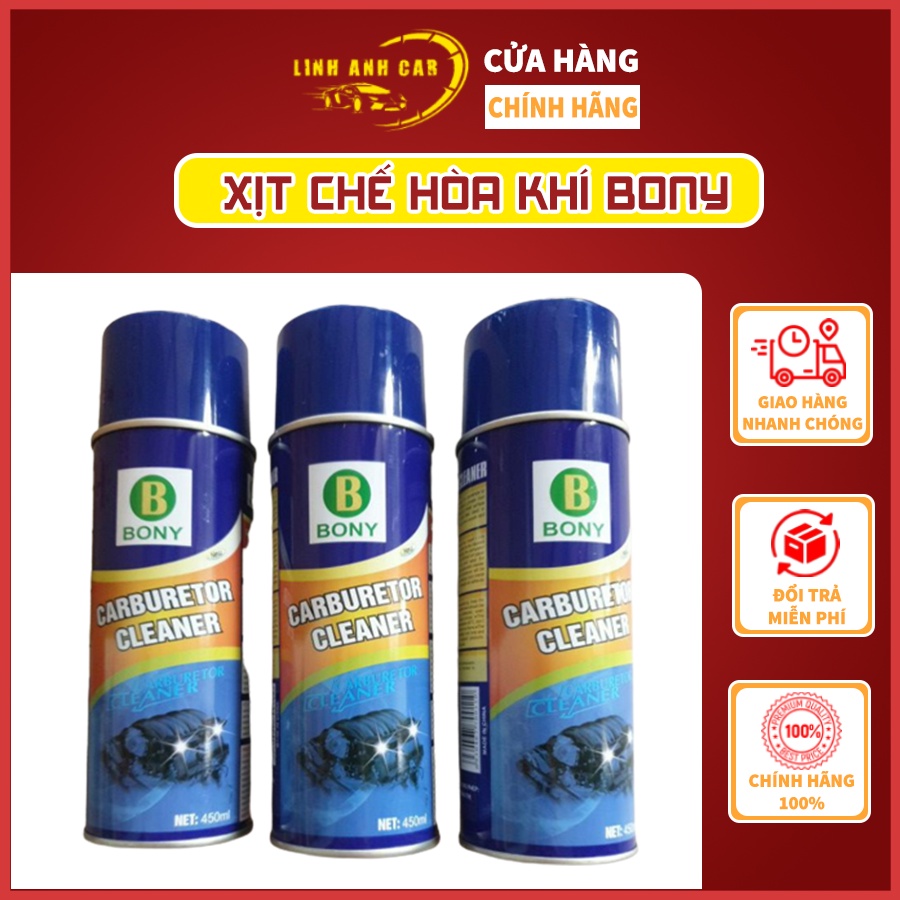Chai xịt chế hòa khí Linh Anh Car - Xịt chế hòa khí Bony