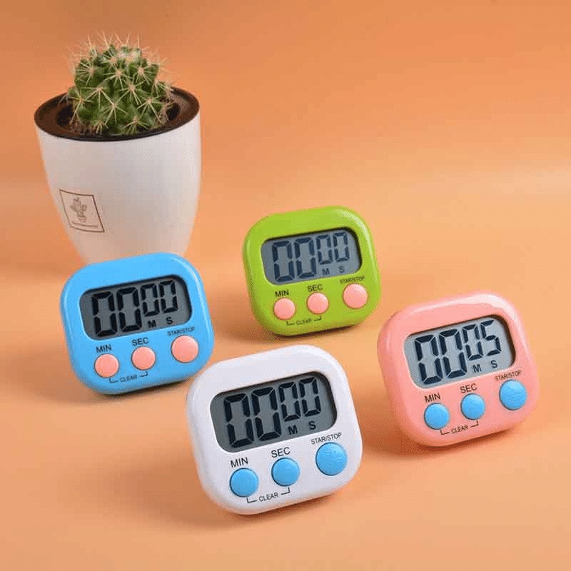 Đồng hồ đếm ngược hỗ trợ nấu ăn có nam châm hút hẹn giờ 99 phút tiện lợi nhỏ gọn