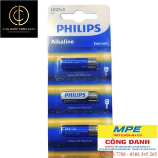 Pin a27 alkaline philips 12v lr27p5b chính hãng