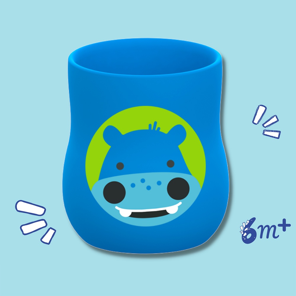 Ly Tập Uống Nước Silicon Baby Marcus &amp; Marcus, Từ 6 Tháng – Lucas (120ml)