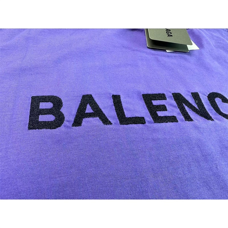 Áo Thun Ba8lenci88- Chất Lượng Cao Tay Ngắn Thêu logo Cơ Bản Thời Trang Đường Phố