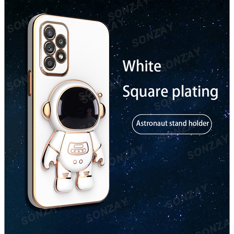 Ốp Điện Thoại Có Giá Đỡ Hình Phi Hành Gia Cho Samsung A02 M02 A02S A03S M02S A03 A04 A10