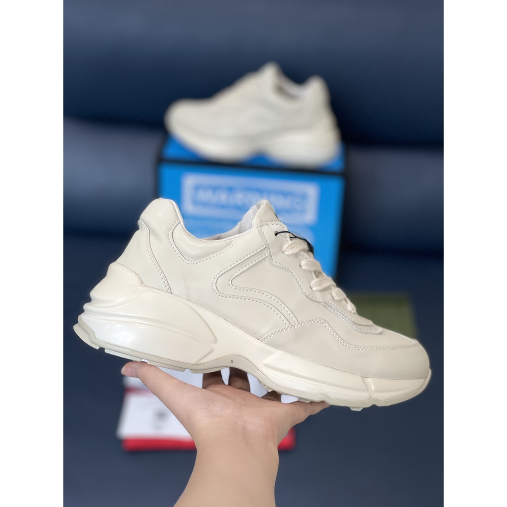 HoPi | Giày Sneaker MLB GC Trắng Trơn Tăng Chiều Cao, Full Box Bill