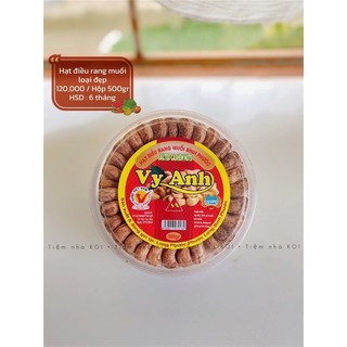 Hạt điều rang muối xếp hộp quà tặng / 500gr