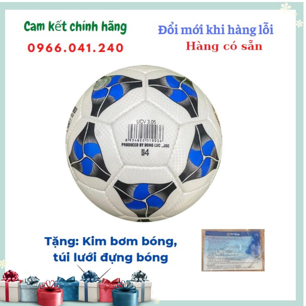 {Chính hãng+Tặng quà} UCV 3.05 số 4 - Quả bóng đá Động Lực - BONGCHINHHANGHANOI66