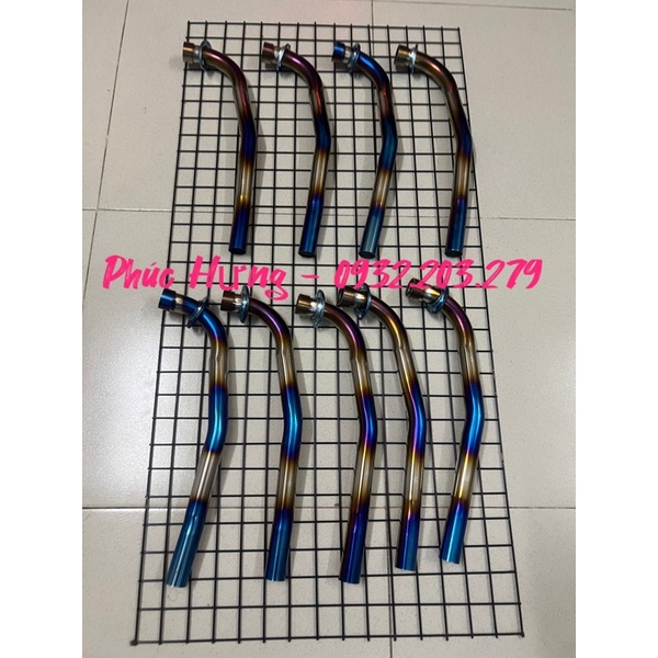 Cổ Pô Inox Titan gắn cho xe Wave, Dream, RS, Sirius, Exciter, Futer neo, Cúp , Futer2 giá sinh viên