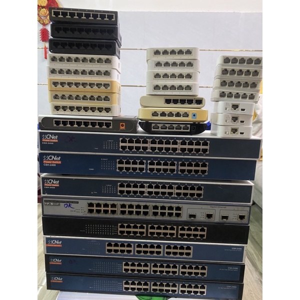 Bộ chia mạng 5 port Gigabit, 8 port, 16 port, 24 port Chính hảng, Dùng tốt các cổng