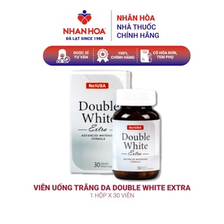 Viên uống trắng da No1USA Double White Extra hộp 30 viên