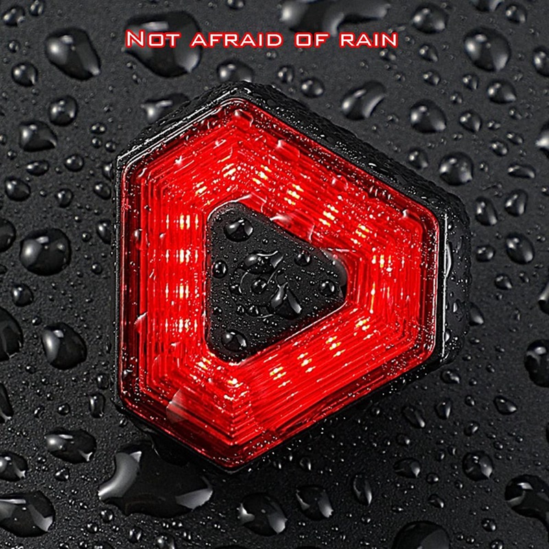 Đèn LED Đuôi Xe Đạp Thông Minh Bằng ABS Phát Hiện Phanh Tự Động Kèm Sạc USB Tiện Dụng Chất Lượng Cao