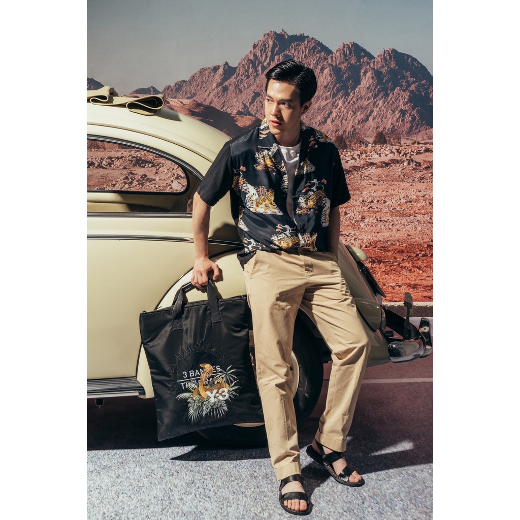 Áo sơ mi Amand Ink Wash Tiger Cuban Shirt