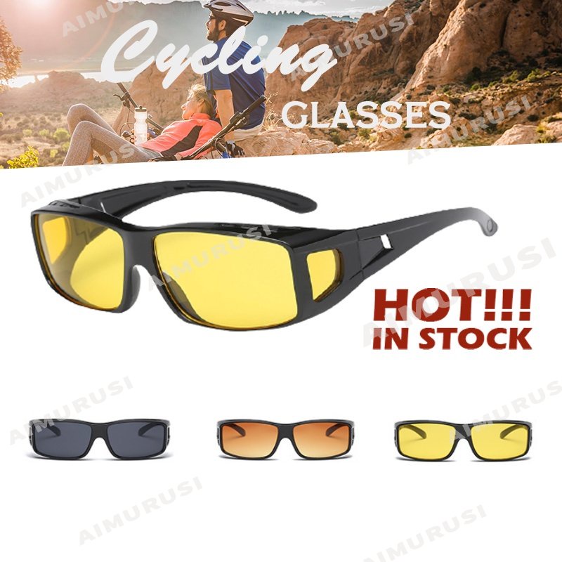 (Aimurisi) Bộ Kính Râm Phân Cực Lái Xe Ban Đêm Màu Vàng Mới Cho Nam