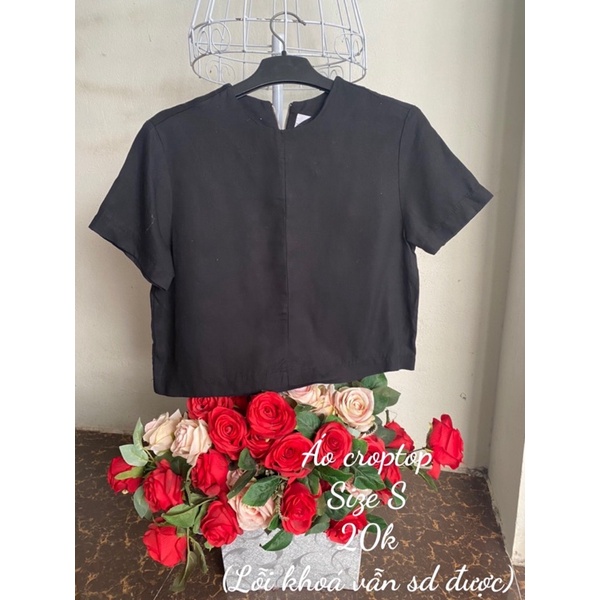Áo vin thun dáng croptop