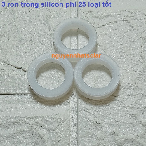 Combo 3 ty inox phi 25 và 3 cặp ron gioăng ty phi 25 máy nước nóng năng lượng mặt trời - Loại Tốt