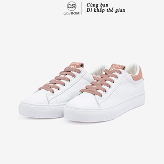 [Mã WABRMH99 giảm 12% đơn 99K]Giày bata nữ giayBOM chất liệu da PU đế cao 2 cm B309