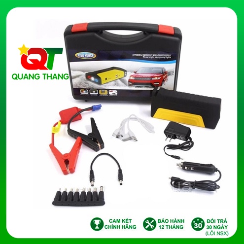 Bộ kích điện đề nổ bình ắc quy 12v cứu hộ ô tô xe máy công suất lớn kiêm sạc dự phòng High Power TM15